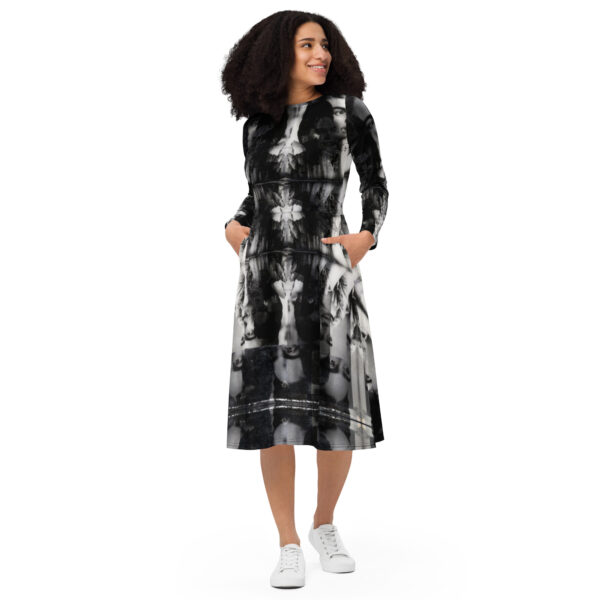 Long sleeve midi dress 277 - Image 5