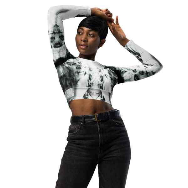 Recycled long-sleeve crop top - Image 3