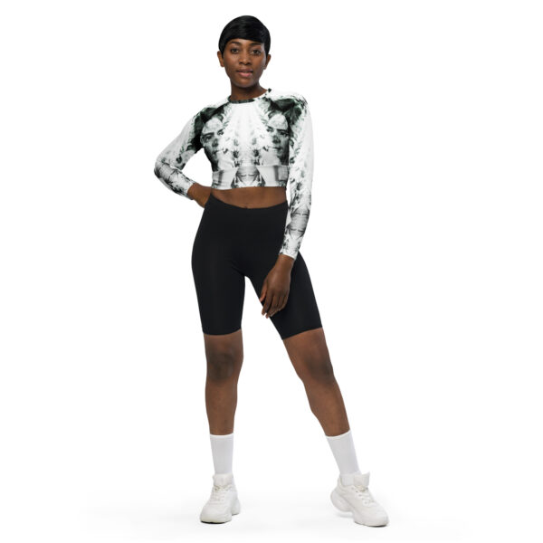 Recycled long-sleeve crop top - Image 2