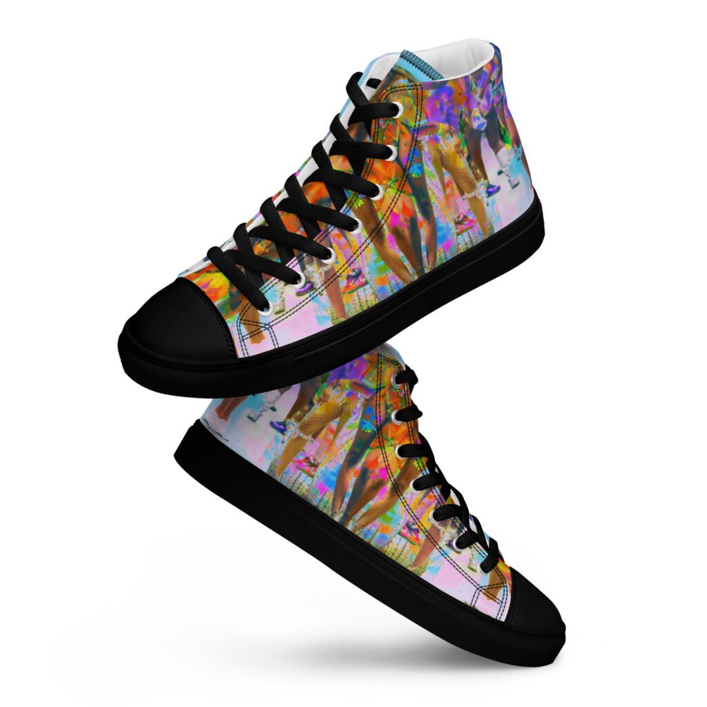 Baskets hautes en toile femme 2028